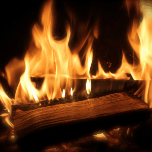 fireplace in Yorktown, VA home